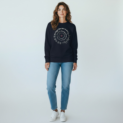 DRFTID Live Laugh Love (Multilingual) Sweatshirt - Unisex