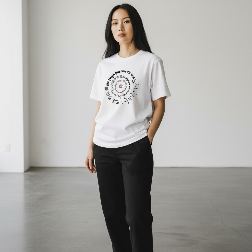 DRFTID Live Laugh Love (Multilingual) Short Sleeve Tee - Unisex