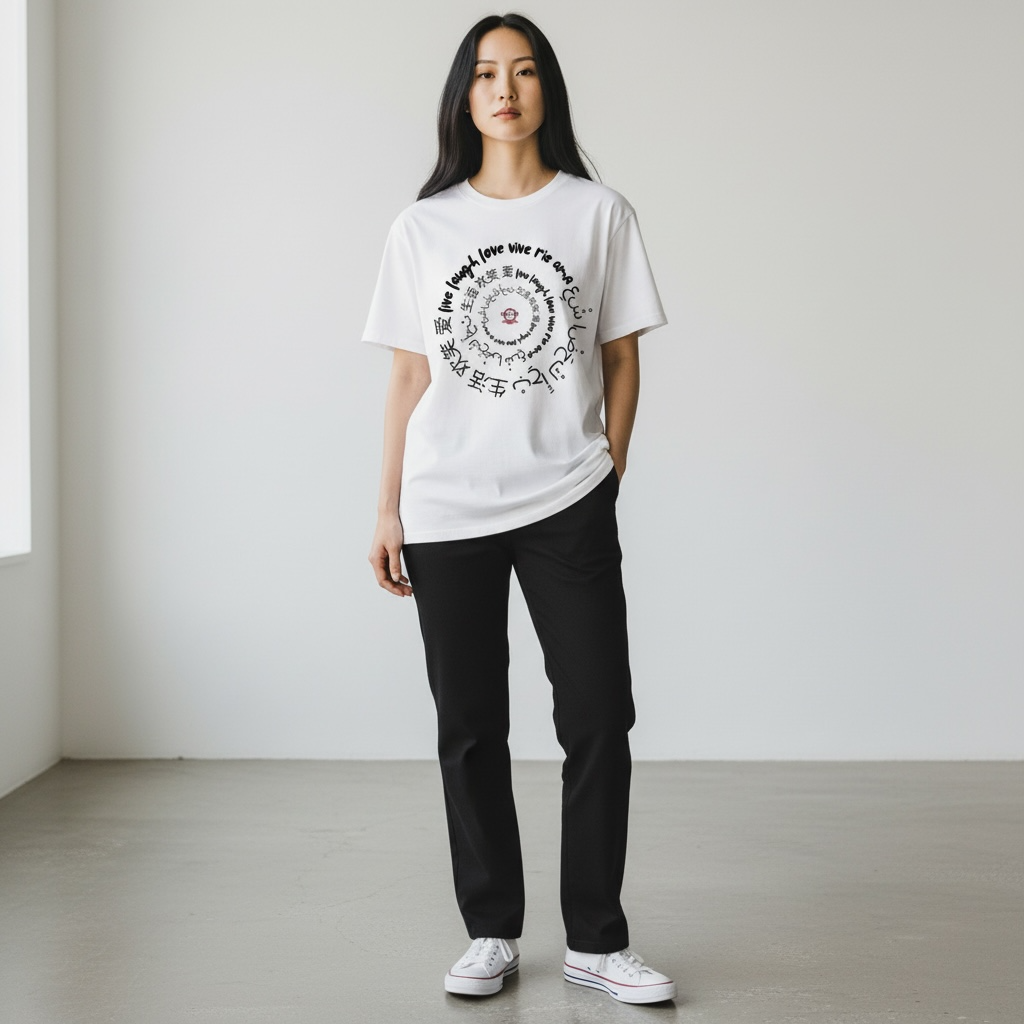 DRFTID Live Laugh Love (Multilingual) Short Sleeve Tee - Unisex