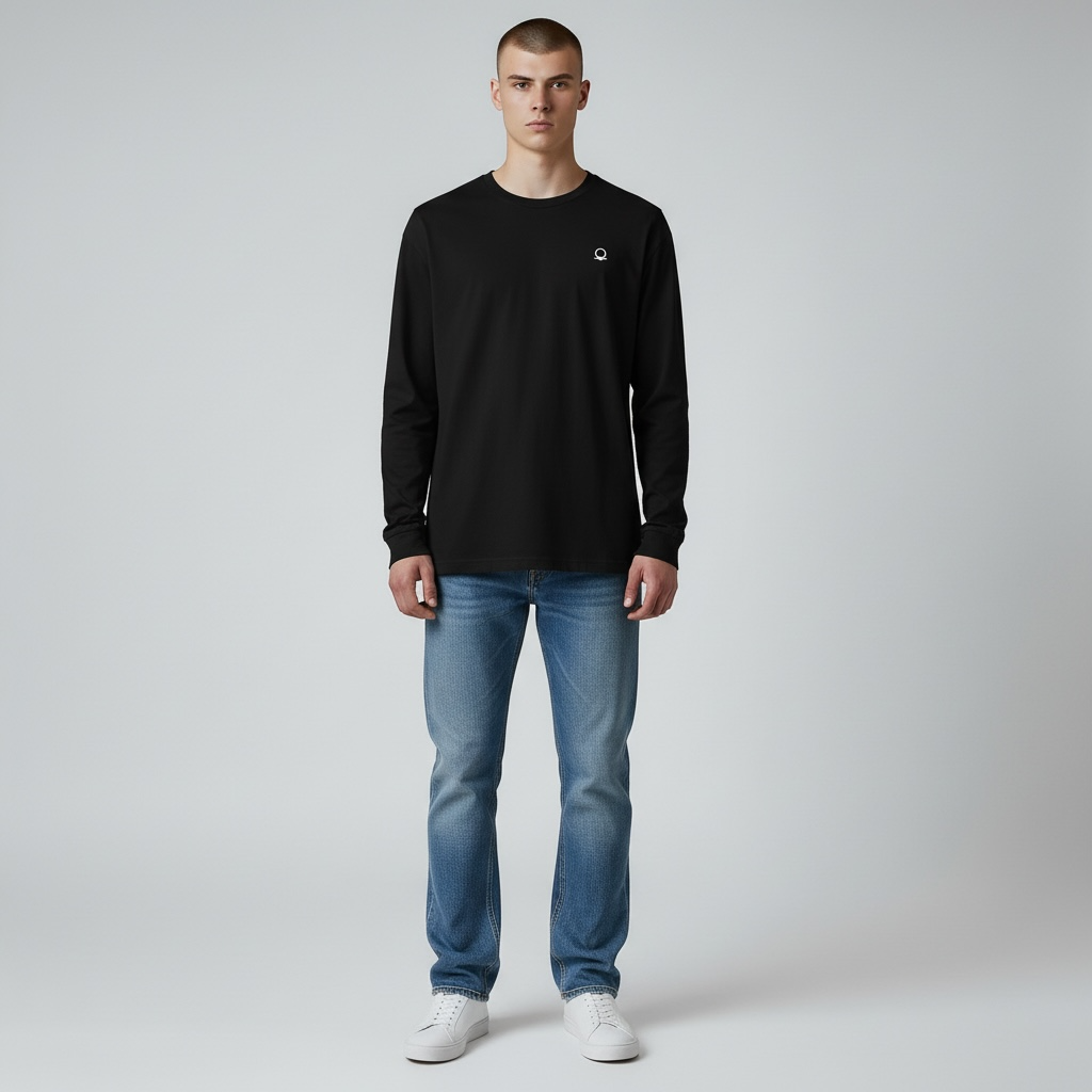 DRFTID Embroidered Logo Long Sleeve Tee - Unisex