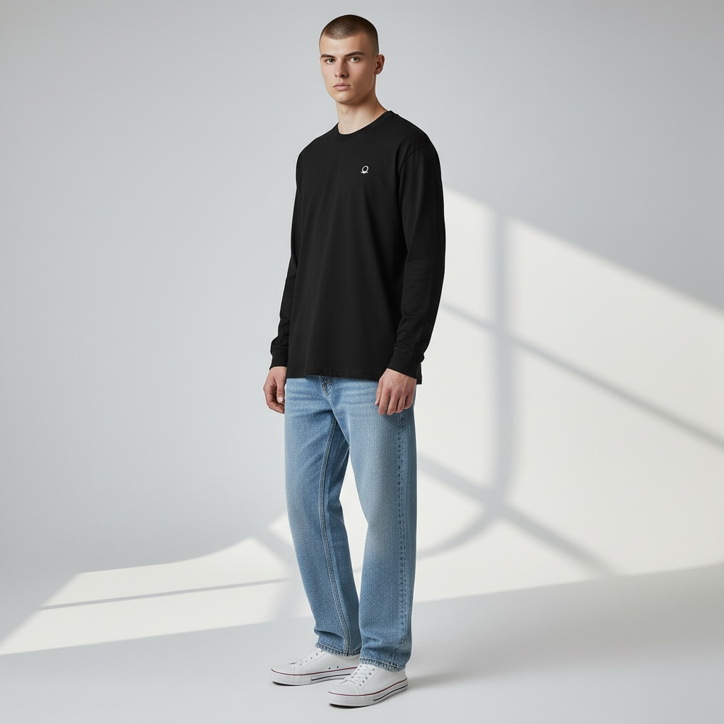 DRFTID Embroidered Logo Long Sleeve Tee - Unisex