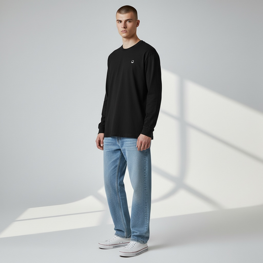 DRFTID Embroidered Logo Long Sleeve Tee - Unisex