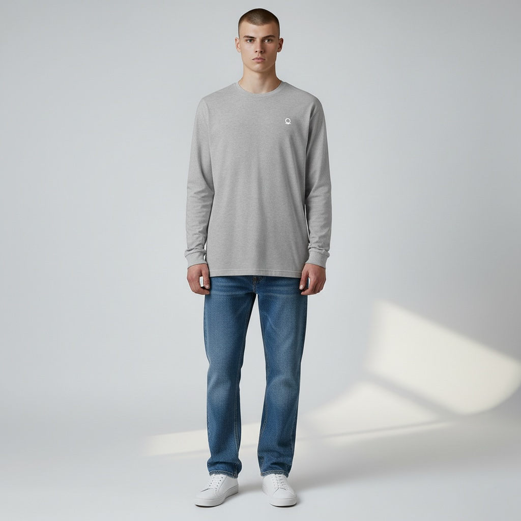 DRFTID Embroidered Logo Long Sleeve Tee - Unisex