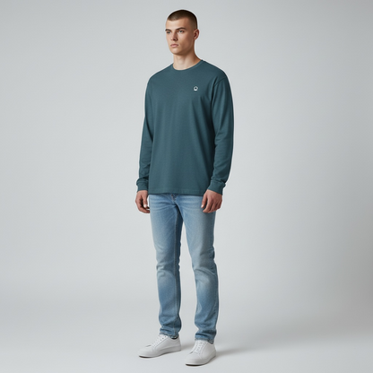 DRFTID Embroidered Logo Long Sleeve Tee - Unisex