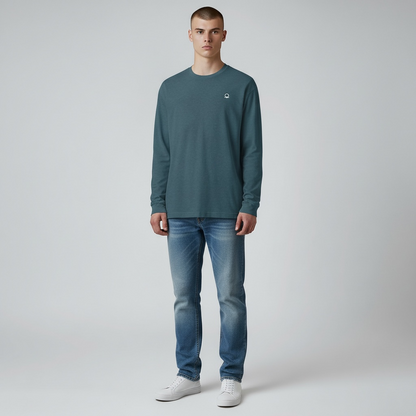 DRFTID Embroidered Logo Long Sleeve Tee - Unisex