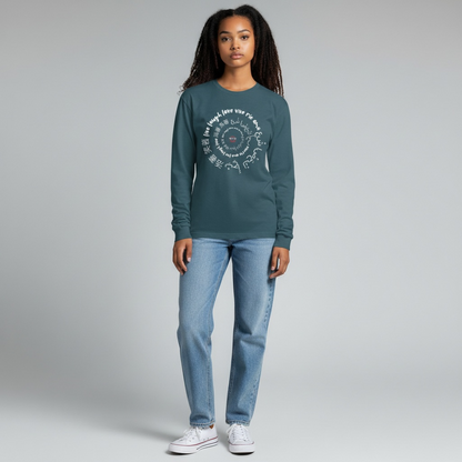 DRFTID Live Laugh Love (Multilingual) Long Sleeve Tee - Unisex