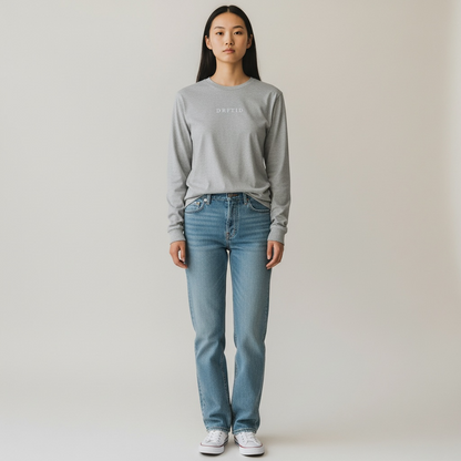 DRFTID Embroidered Wordmark Long Sleeve Tee - Unisex