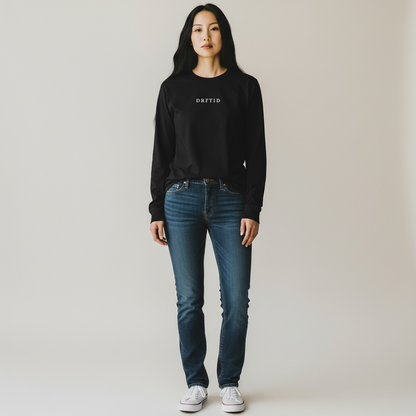 DRFTID Embroidered Wordmark Long Sleeve Tee - Unisex