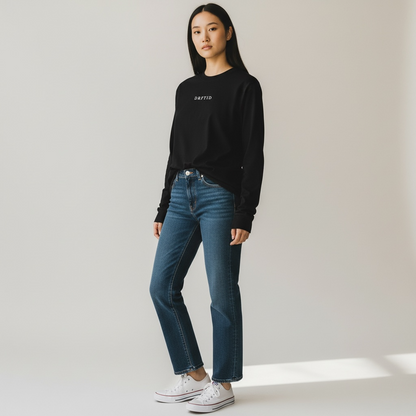 DRFTID Embroidered Wordmark Long Sleeve Tee - Unisex