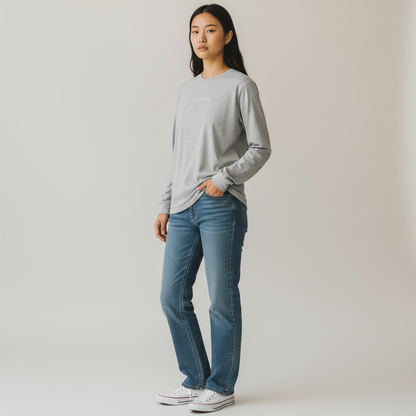 DRFTID Embroidered Wordmark Long Sleeve Tee - Unisex