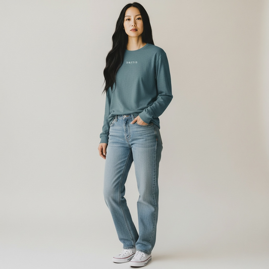 DRFTID Embroidered Wordmark Long Sleeve Tee - Unisex