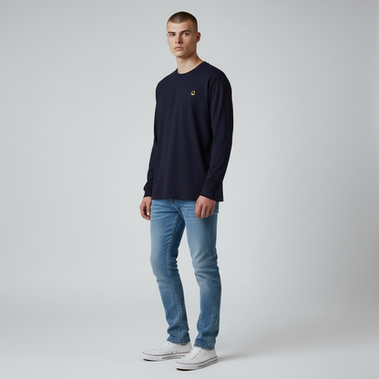 DRFTID Embroidered Logo Long Sleeve Tee - Unisex