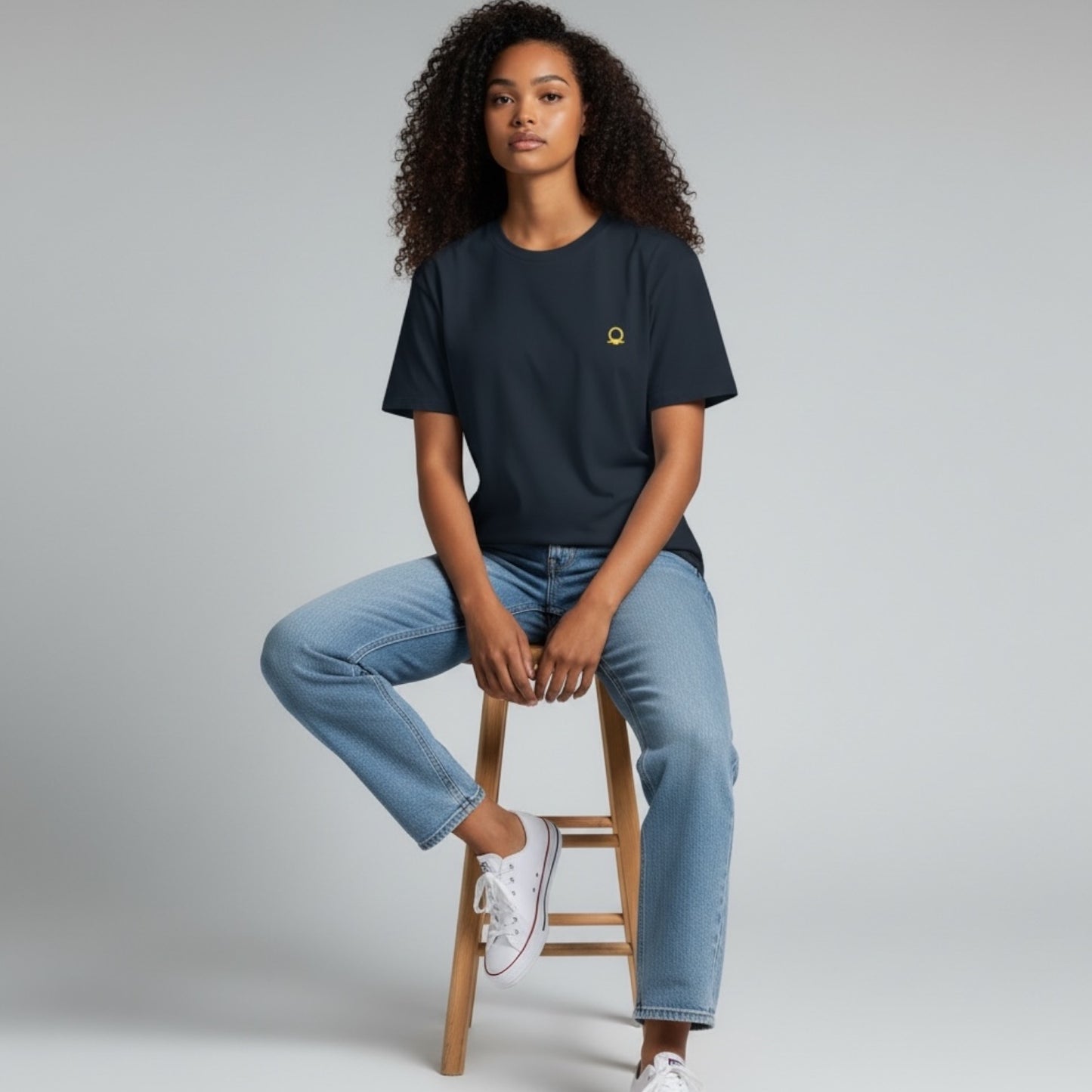 DRFTID Embroidered Logo Short Sleeve Tee - Unisex